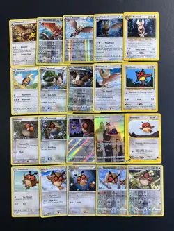 Pokemon Card Lot 20 Hoothoot Noctowl Cards! Reverse Holo Rare Vintage Collection - Image 1