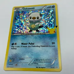 Oshawott 21/25 McDonalds 25th holo pack fresh NM pokemon tcg card - HD photos - Image 1