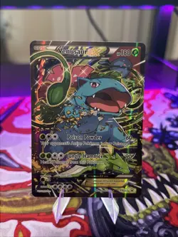 Pokemon TCG Venusaur EX Black Star Promo Full Art Holo Card XY123 Pack Fresh - Image 1