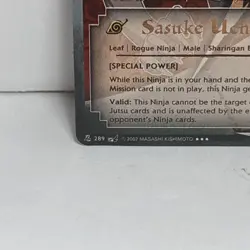 Naruto CCG TCG Vintage 2002 1st Edition Sasuke Uchiha N-289 Super Rare Card LP - Image 5