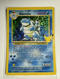 Blastoise Pokemon Card Holo Rare Base Set 2/102 Celebrations NM - Image 1