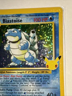 Blastoise Pokemon Card Holo Rare Base Set 2/102 Celebrations NM - Image 3