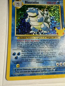 Blastoise Pokemon Card Holo Rare Base Set 2/102 Celebrations NM - Image 5