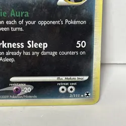 Pokemon Darkrai G Rising Rivals Holo Rare Card 3/111 - Image 4