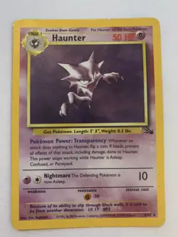 Pokemon TCG ~ Haunter Holo ~ Fossil 6/62 Unlimited Holo Rare WoTC LP Card - Image 1