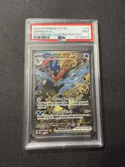 PSA 9 Greninja ex 132 Scarlet & Violet Holo Black Star Promo Pokemon Card - Image 1