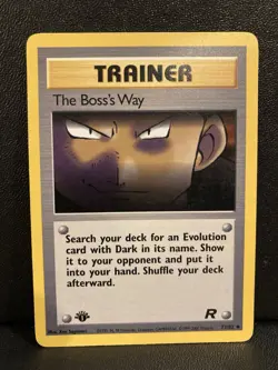 Pokemon TCG Trainer The Boss's Way 1st Edition 73/82 NM Regular Card - Image 1