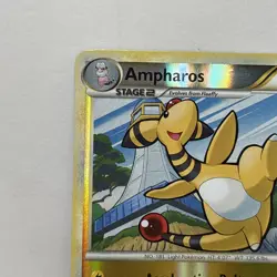 Pokemon Card - Ampharos - HeartGold SoulSilver Reverse Holo 14/123 - NM - Image 2
