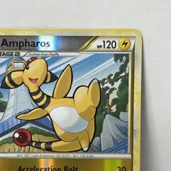 Pokemon Card - Ampharos - HeartGold SoulSilver Reverse Holo 14/123 - NM - Image 3