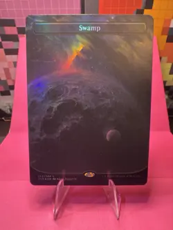 MTG Swamp (242) - Foil - Borderless, NM-Mint, English Unfinity - Image 1