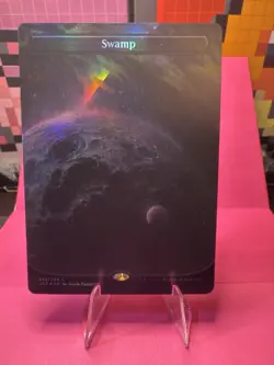 MTG Swamp (242) - Foil - Borderless, NM-Mint, English Unfinity - Image 3