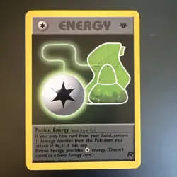 1st Edition Potion Energy Team Rocket 82/82 WotC Pokemon Card LP - Image 1