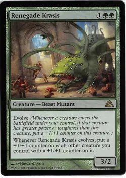 Renegade Krasis *FOIL Rare* Magic MtG x1 Dragon's Maze SP - Image 1