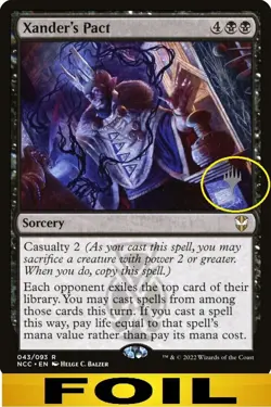 1x - Xander's Pact - FOIL PROMO PACK #43 - Streets of New Capenna - NM MTG - Image 1