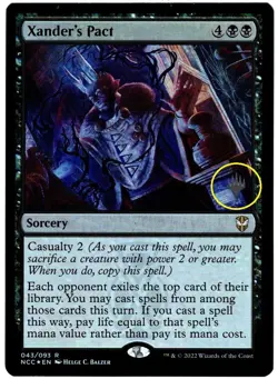 1x - Xander's Pact - FOIL PROMO PACK #43 - Streets of New Capenna - NM MTG - Image 2