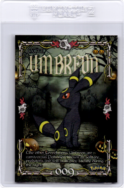 Peruvian Halloween pokemon Card Umbreon - Image 1