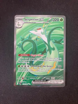 Serperior Ex 156/086 Black Bolt Pokemon Card Ultra Rare Full Art Mint BLK EN - Image 1