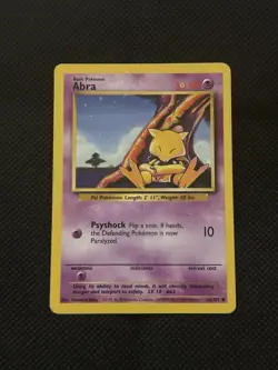 Pokemon Error Misprint Ink Blot Printer Hickey 1999 Abra Base Set WOTC Vintage - Image 2