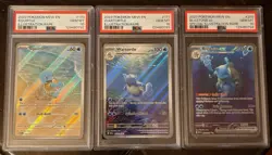 PSA 10 Blastoise ex & Wartortle & Squirtle Pokemon 151 *SEQUENTIAL*💎 - Image 1