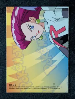 2000 Topps Pokemon TV Animation Series 2 PIKACHU HOLDING APPLE Puzzle Piece #1 - Image 3