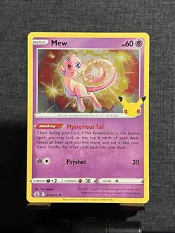 Mew 011/025 Pokemon Celebrations Holo Near Mint - Image 1