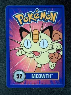1998 Pokemon MEOWTH Betty Crocker Fruit Roll-Up Official Nintendo Promo #52 - Image 1