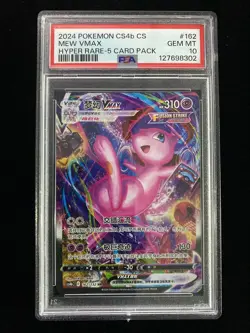 2025 Pokemon S.Chinese CS4bC 162/132 HR Mew VMAX Holo Full Alt Art PSA10 J78 - Image 1