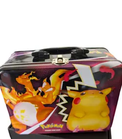 Pokemon Collector's Chest Pikachu Mega Charizard lunchbox cool - Image 1
