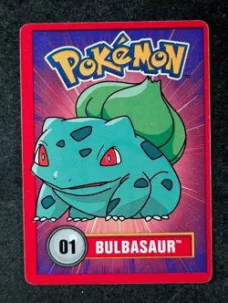1998 Pokemon BULBASAUR Betty Crocker Fruit Roll-Up Official Nintendo Promo #1 - Image 1