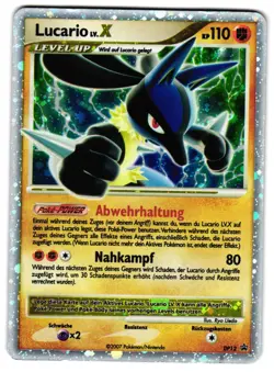 LUCARIO LV.X DP12 - LP - DPP BLACK STAR PROMO GERMAN POKEMON - Image 1