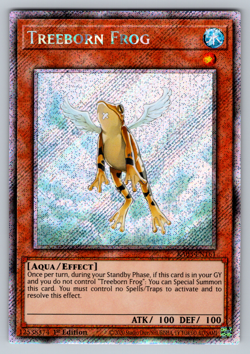 Treeborn Frog Yugioh RA03-EN161 Platinum Secret Rare PSR NM - Image 1