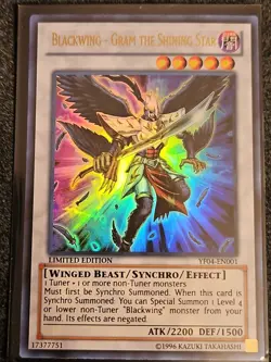 Blackwing - Gram the Shining Star YF04-EN001 Yu-Gi-Oh! 5D's Manga VLP Ultra - Image 1