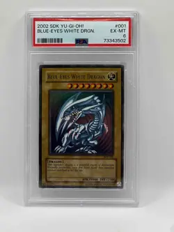 Blue-Eyes White Dragon SDK-001 Starter Deck: Kaiba-Unlimited Edition PSA 6 - Image 1