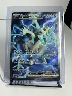 Pokemon TCG Black Kyurem EX Surging Sparks 218/191 Full Art Ultra Rare Holo Card - Image 1