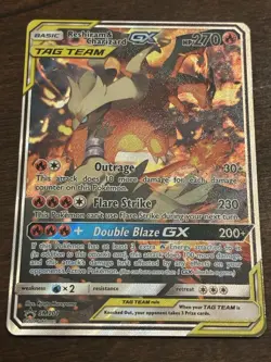 Pokemon TCG Reshiram & Charizard GX SM201 Sun & Moon Promo Card - Image 1