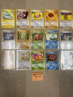Japanese Pokemon Card Lot 15 Cards Vintage Collection - Image 1