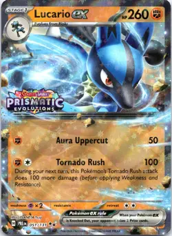 Lucario ex (Prismatic Evolutions Stamp) Double Rare Miscellaneous Cards & Produc - Image 1