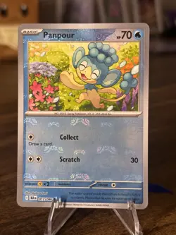 Panpour 017/086 Master Ball Holo Black Bolt Pokemon Card English NM - Image 1