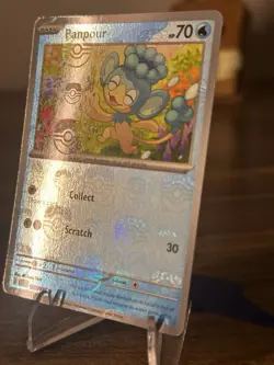 Panpour 017/086 Master Ball Holo Black Bolt Pokemon Card English NM - Image 2