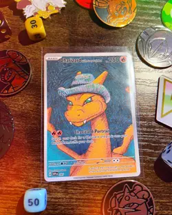 Charizard with Grey Felt Hat | Van Gogh Pokemon Cards | Eng. | #8 | Read Descr. - Image 2
