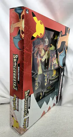 Lance's CHARIZARD V Box Promo Cards & Booster Packs Pokemon CELEBRATIONS 2021 - Image 5