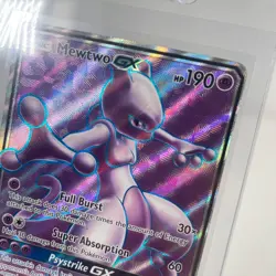 Mewtwo GX 72/73 Shining Legends 2017 Full Art Holo Pokemon Card TCG HP - Image 2