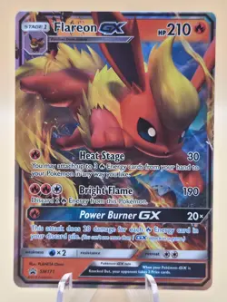 Flareon GX SM171 Sun and Moon Promo Pokemon Card Rare Holo NM - Image 1