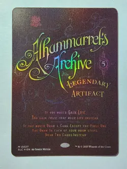 Alhammarret's Archive, FOIL - Secret Lair Encyclopedia of Magic A-Z MTG NM Card - Image 1