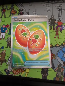 Buddy-Buddy Poffin 167/132 Mega Evolutions Pokemon Card NM Near Mint - Image 1