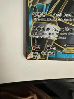 Pokemon TCG XY-Primal Clash Aggron EX Full Art Holo Card 153/160 Lp ships Asap - Image 3
