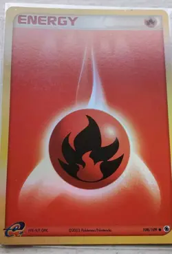 Fire Energy Reverse Holo 2003 ex Ruby & Sapphire Holo Pokemon Card LP - Image 3