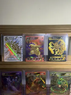 Pokemon ID Chinese Red & Blue Set (Lot Of 6 Cards) Charizard Mewtwo Rayquaza - Image 2