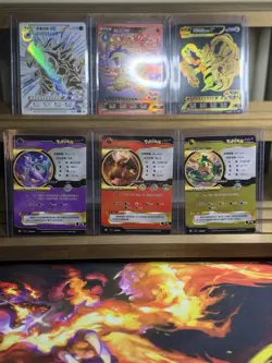 Pokemon ID Chinese Red & Blue Set (Lot Of 6 Cards) Charizard Mewtwo Rayquaza - Image 3