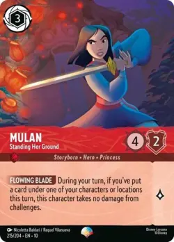 ~ Mulan - Standing Her Ground (Epic) ~ NM Holofoil ~ Whispers in the Well ~ - Image 1